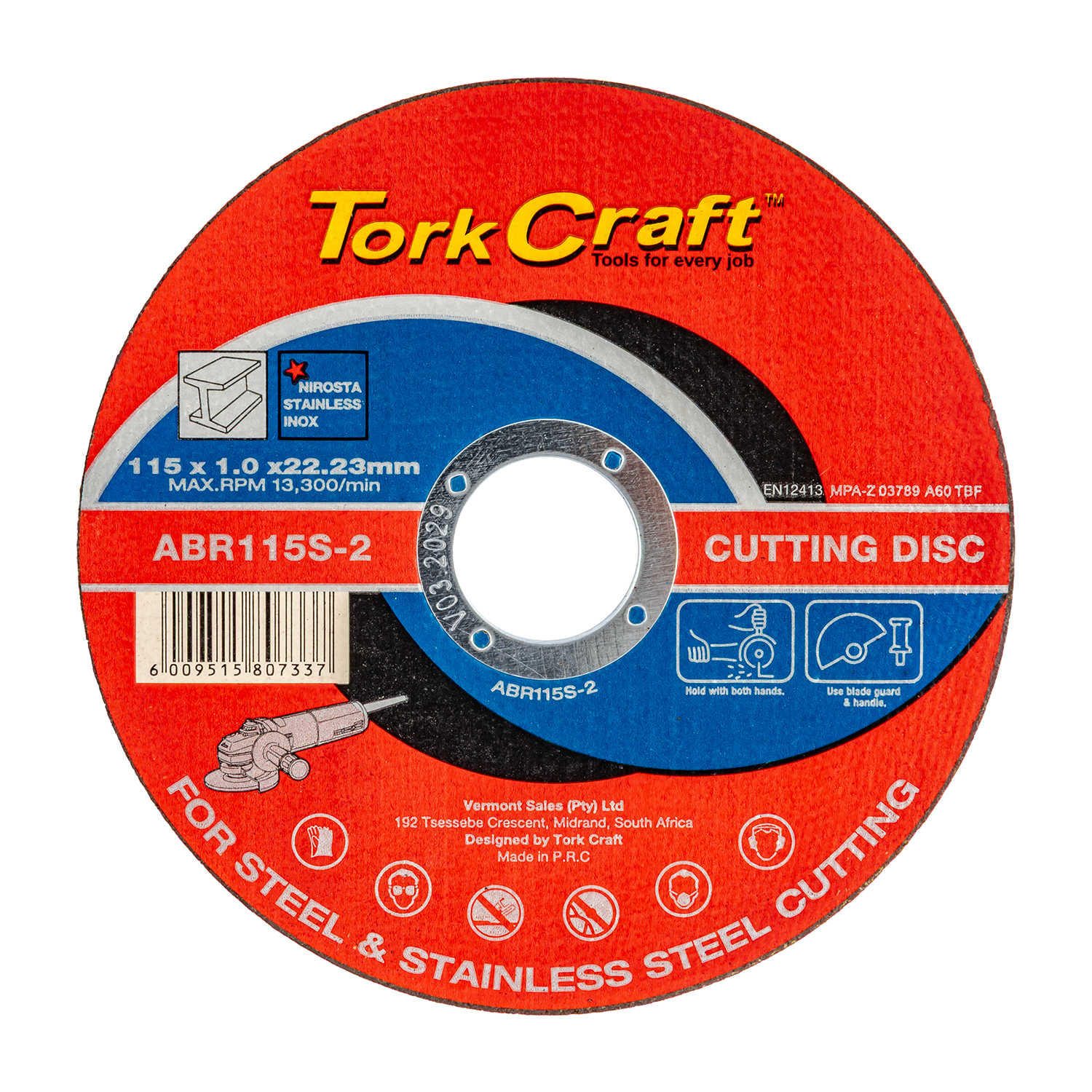 Cutting Disc Steel & Ss 115 X 1.0 X 22.2 Mm