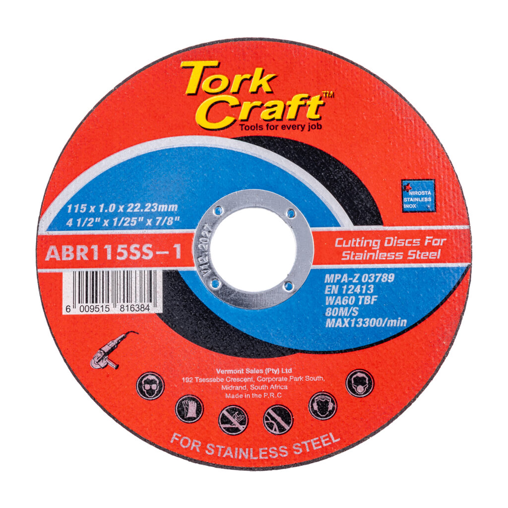 Cutting Disc Stainless Steel 115 X 1.0 X 22.22 Mm