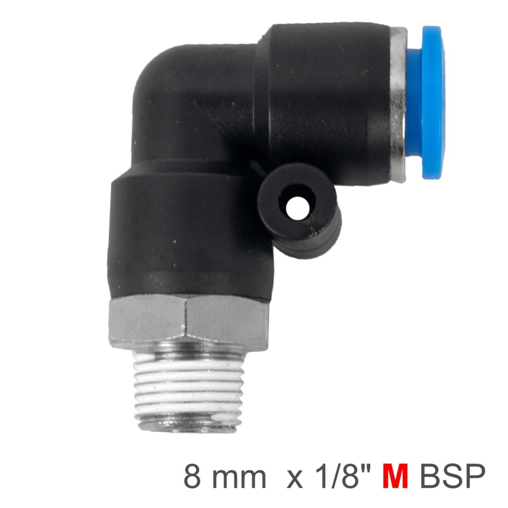 Elbow 8mm-1/8 M Pu Hose Fitting