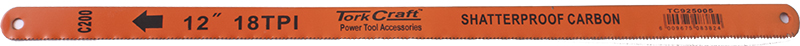 Hacksaw Blade Carbon Steel 18t X 300mm